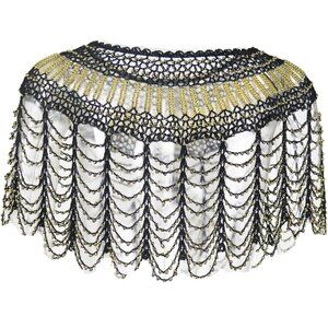 RUNRAYAY 1920's Sequin Shawl Wrap, Gatsby Beaded Evening Cape